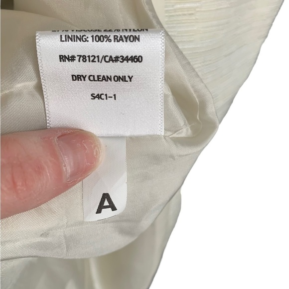 Eileen Fisher Stand Collar Shaped Jacket in Bone Color Size Small - Picture 9 of 12